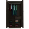 LivWoods | Modern Genesys Elegance 2 Door Wardrobe in Wenge Finish - Image 3