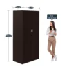 LivWoods | Modern Genesys Elegance 2 Door Wardrobe in Wenge Finish - Image 5