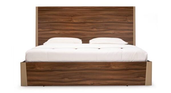 LivWoods | Dark Walnut Queen Bed with Functional Box Storage and Engineered Wood - Image 2