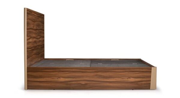 LivWoods | Dark Walnut Queen Bed with Functional Box Storage and Engineered Wood - Image 4